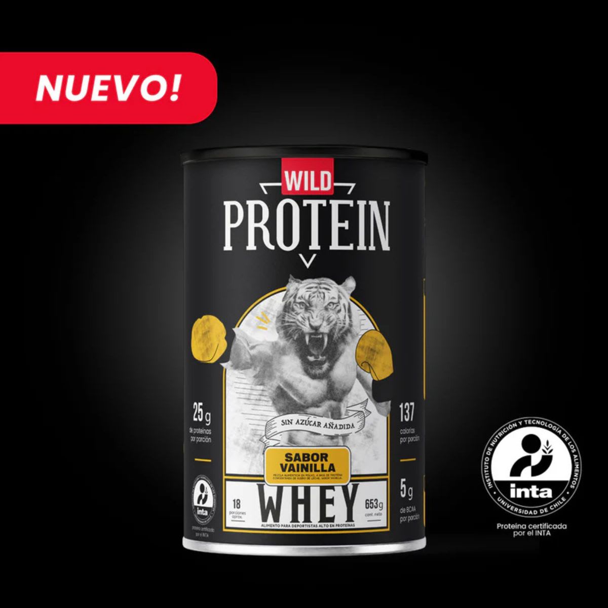 Wild Protein Whey Protein Sabor Vainilla 25g Proteina1