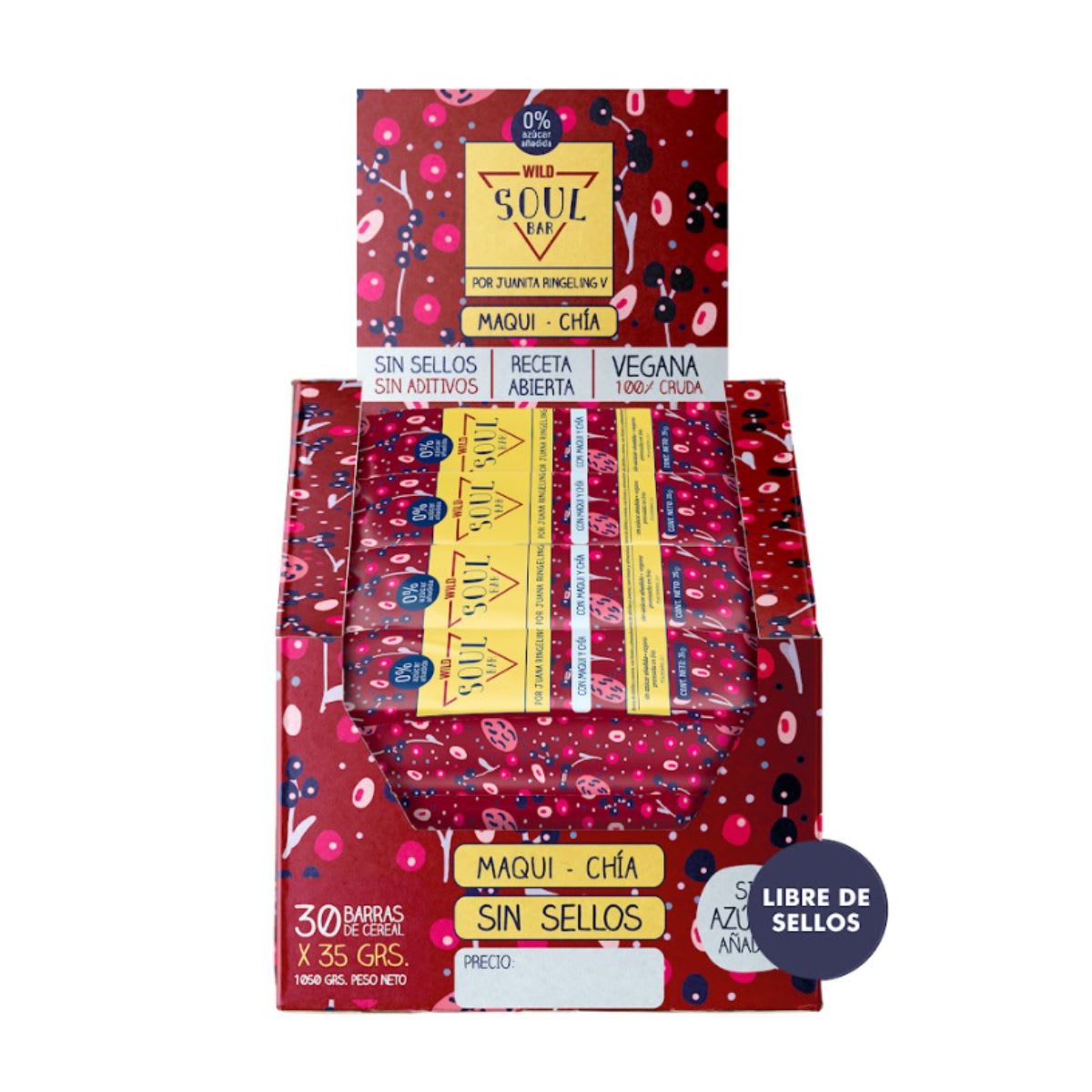 Caja Wild Soul Barrita Maqui Chia 35 g X 30 UN1