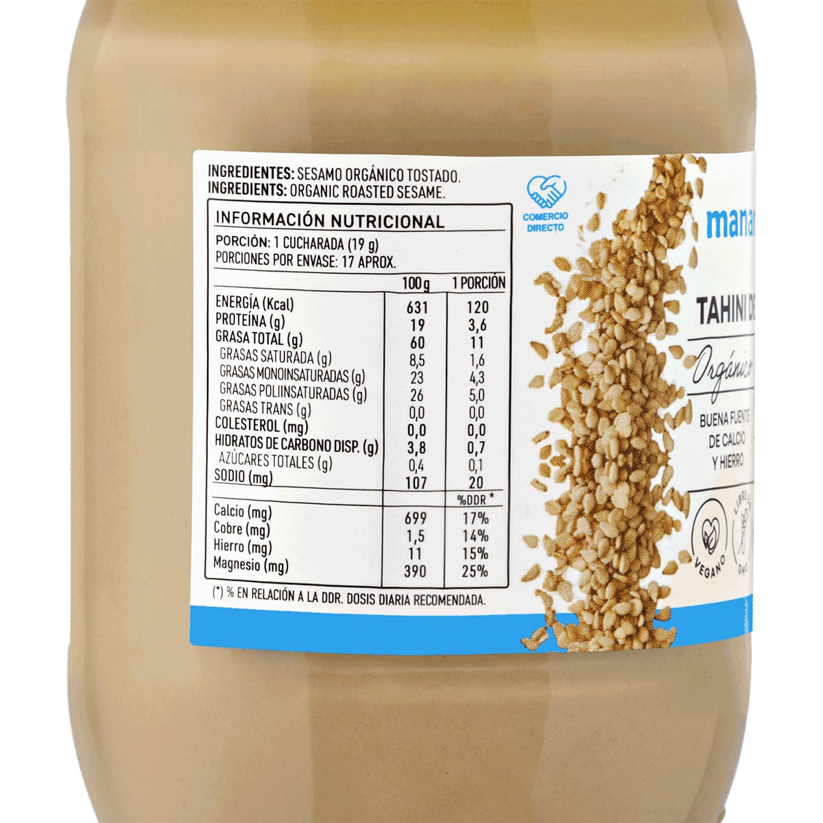 Manare Tahini Organico 330 g2