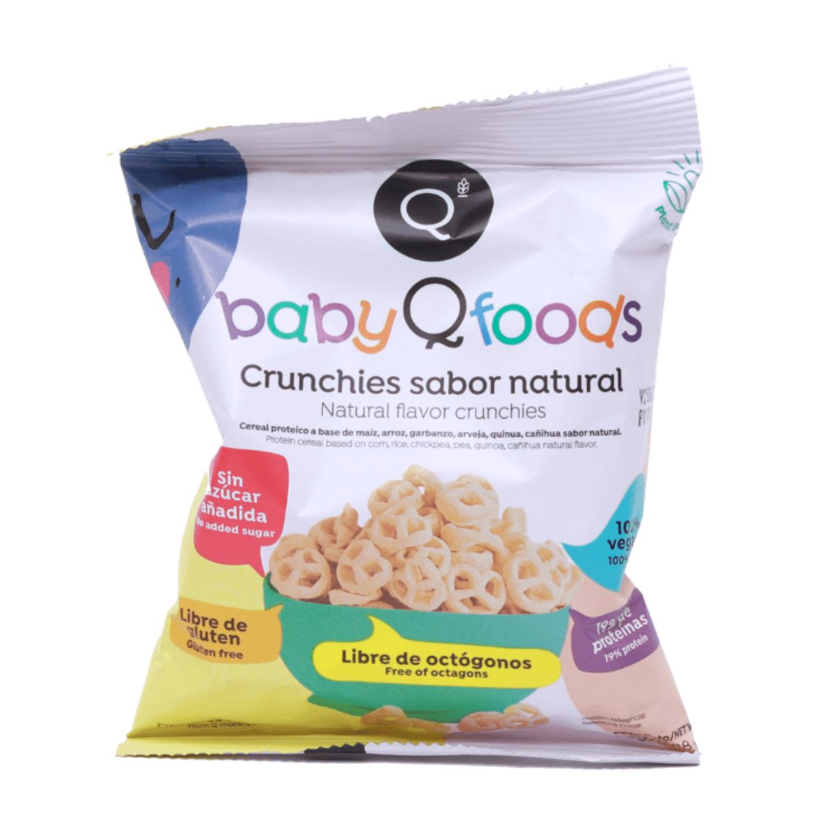 Baby Q Foods Crunchies Sabor Natural 25g1