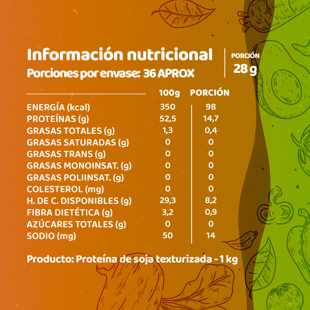 Carne Vegetal Carne De Soya Negra Grande 10 Kg Andina Grains2