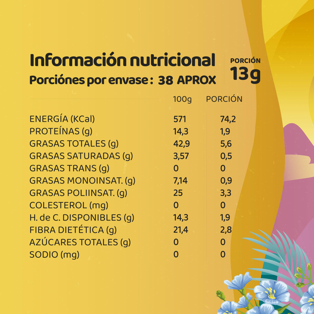Harina De Linaza 1 Kg Andina Grains5