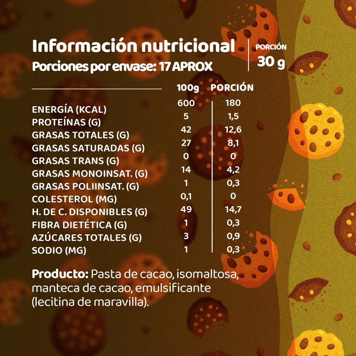 Chips de Chocolate 56% Cacao Sin Azucar2