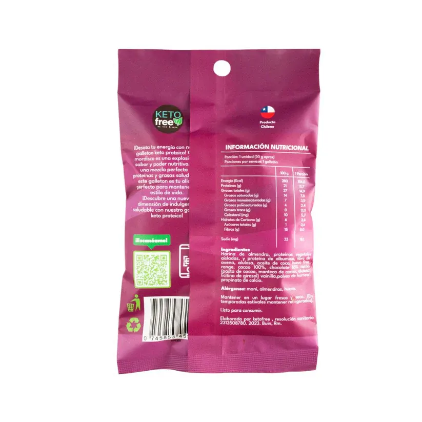 Keto Free Galleton Keto Proteico Sin Gluten 11,7 g de Proteina2
