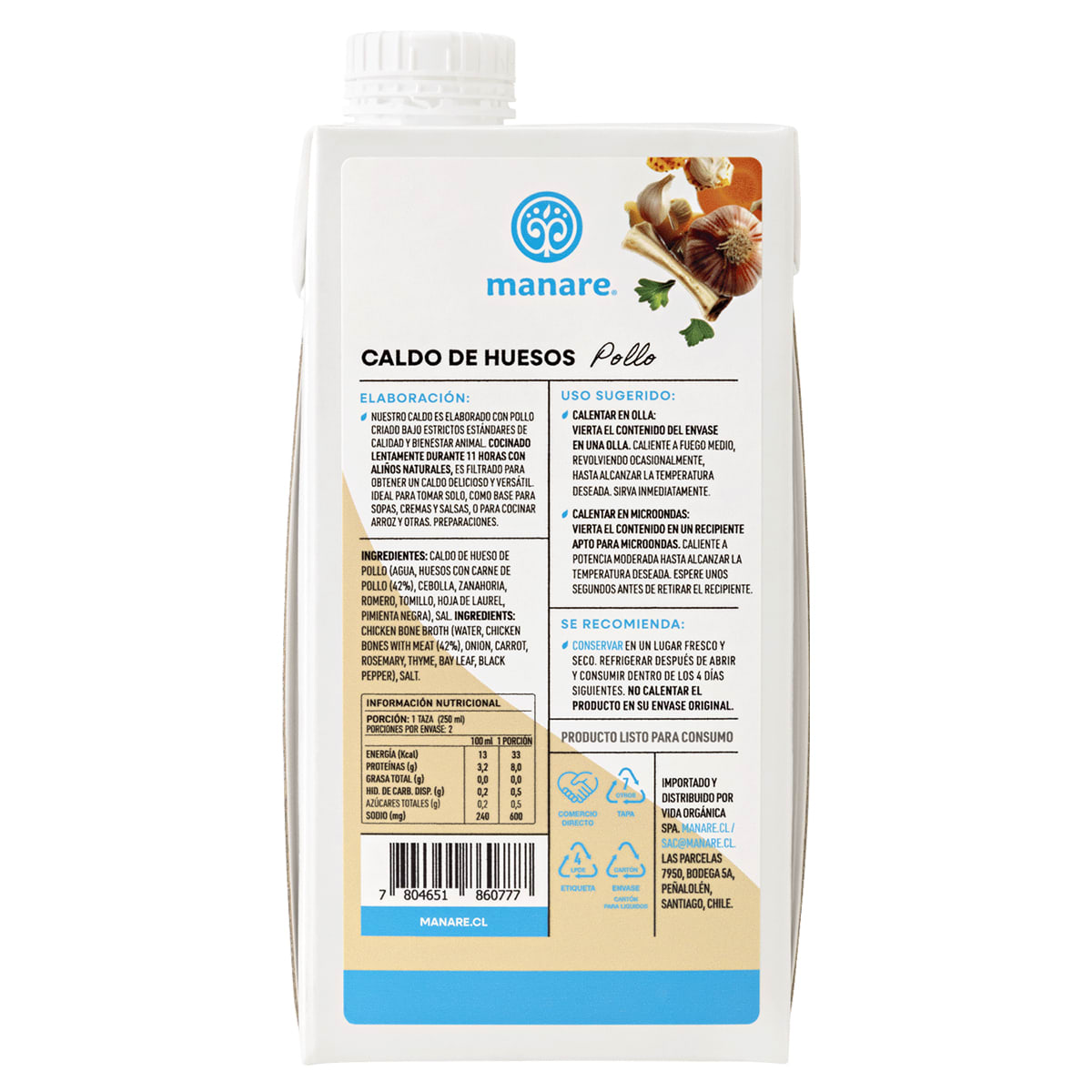 Caldo de Huesos Pollo 500 mL2