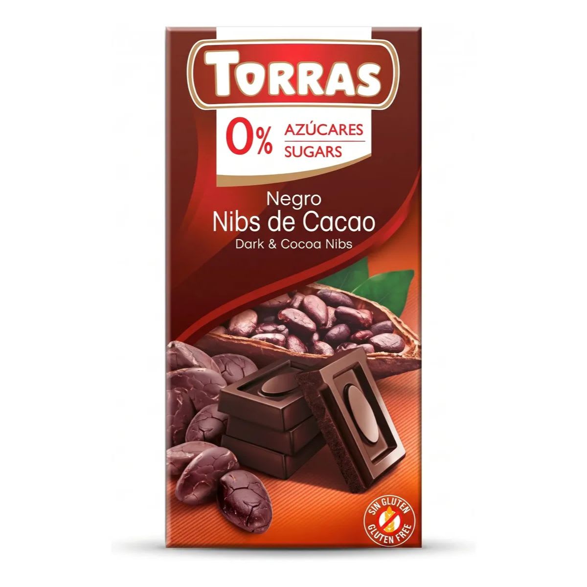 Torras Chocolate Negro con Nibs de Cacao 52% Cacao Sin Azúcar1