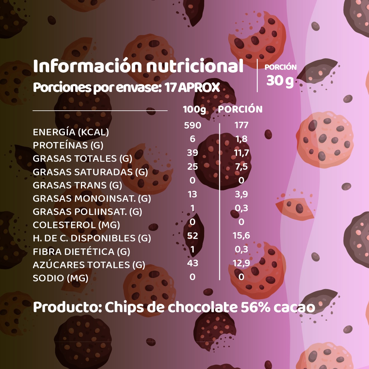 Chips de Chocolate 56% Cacao2