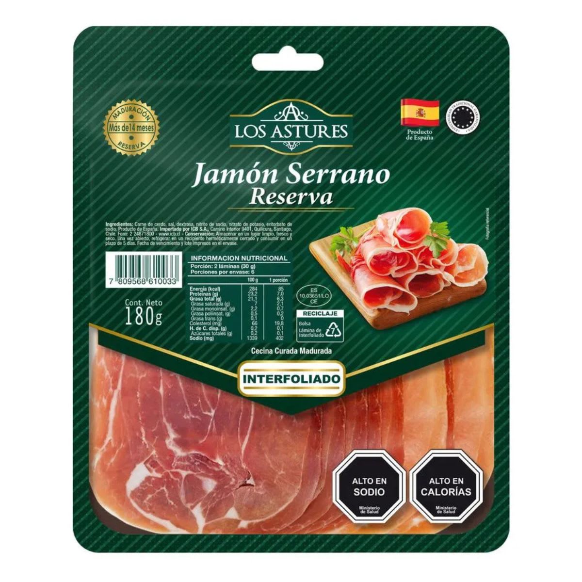 Los Astures Jamon Serrano Reserva1