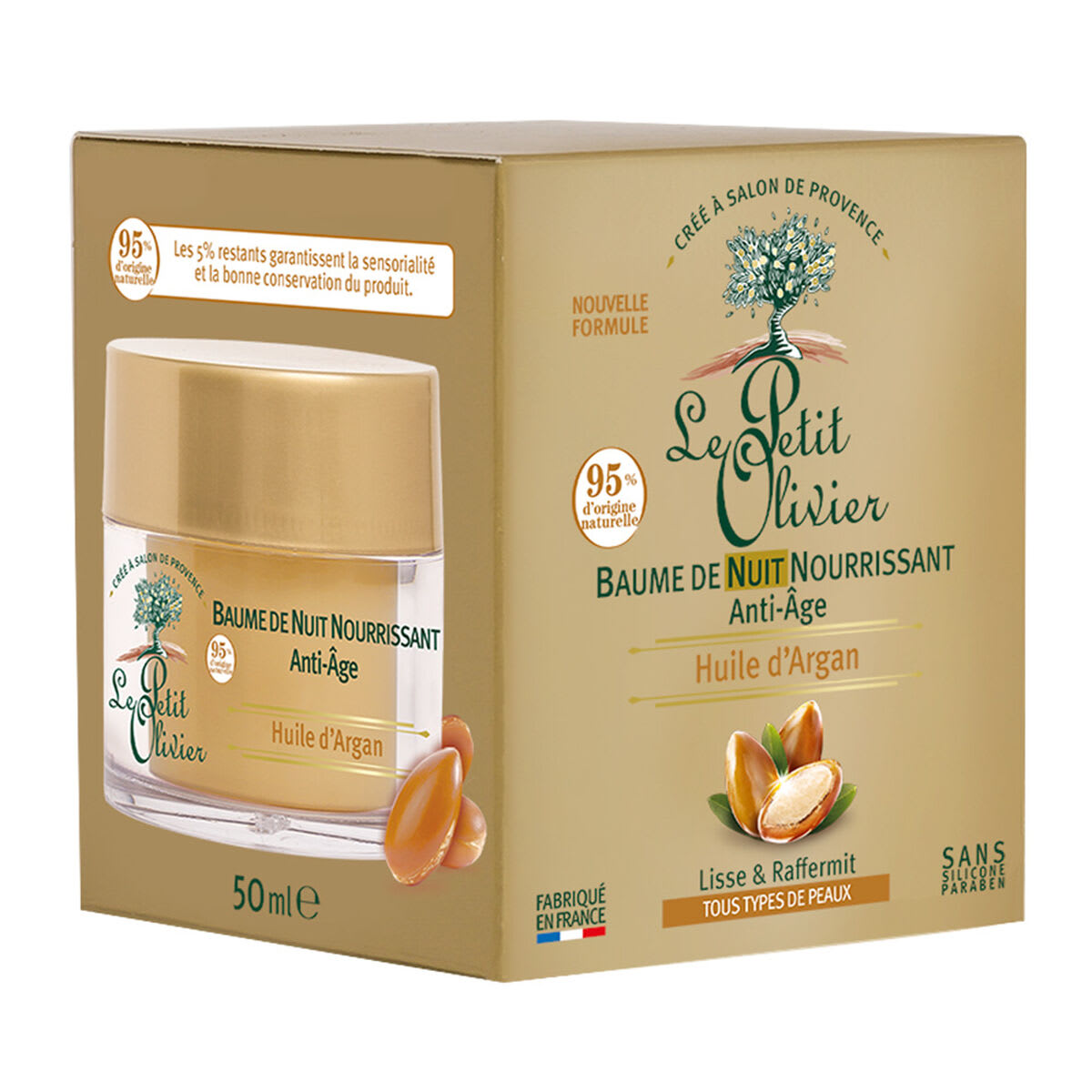 Le Petit Olivier Balsamo de Noche Regenerante Anti-Age Argan 50 mL1