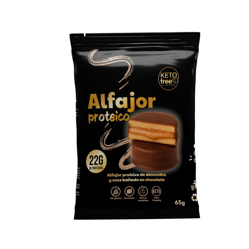 Keto Free Alfajor Proteico Whey Protein 22g Proteina1