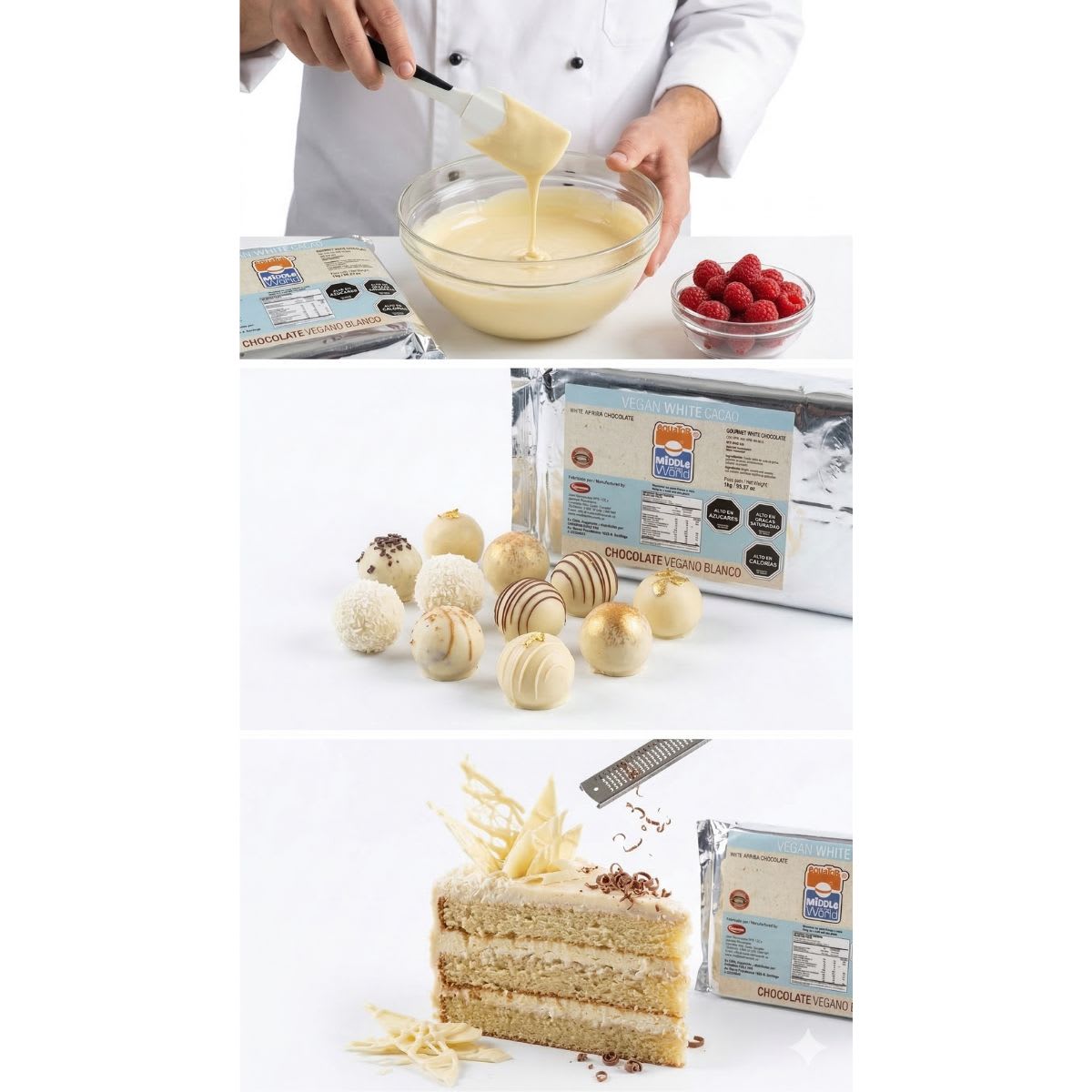 Chocono Chocolate Blanco Vegano 1 Kg2