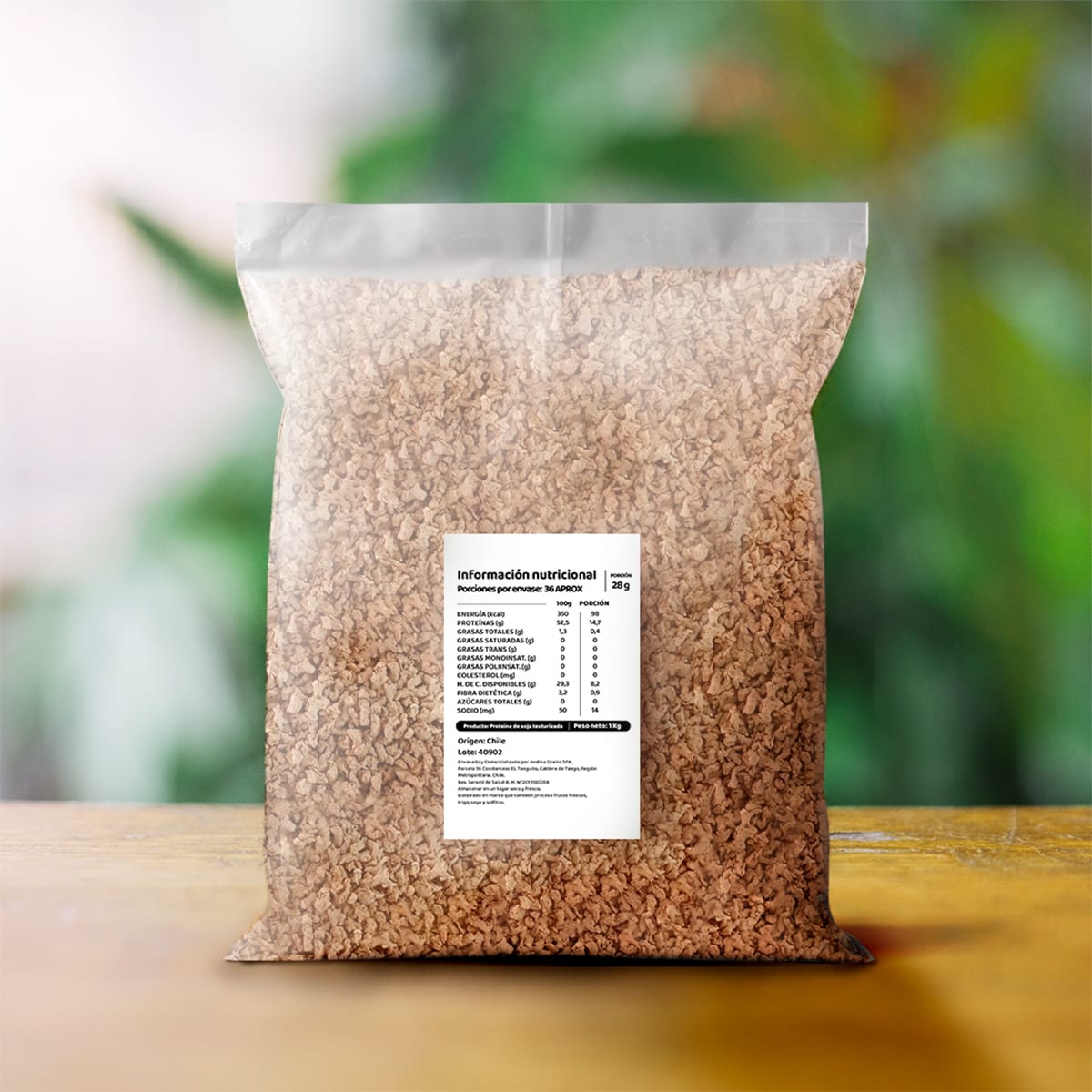 Carne Vegetal Carne De Soya Negra Chica 10 Kg Andina Grains3