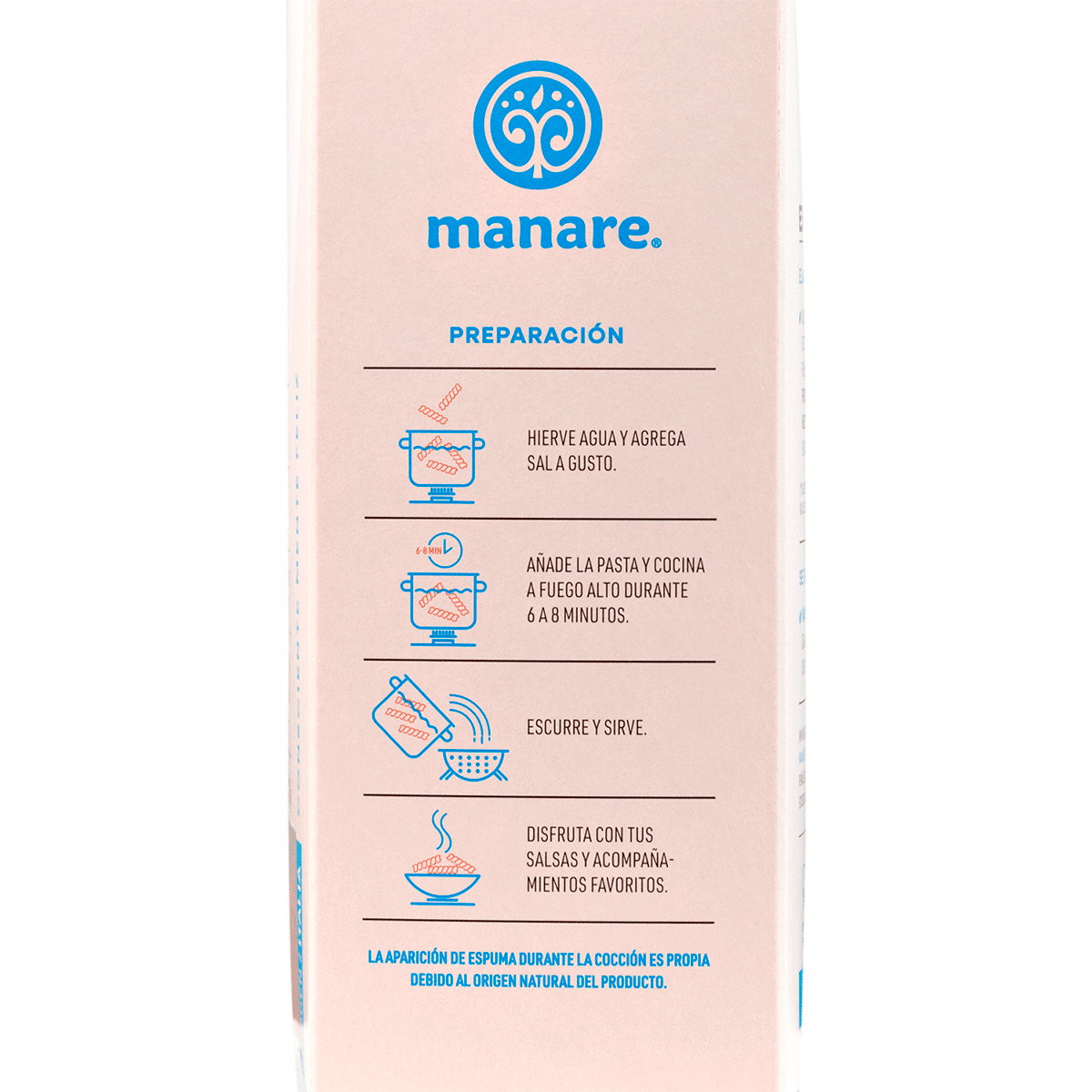 Espirales de Lentejas Rojas Organicas Manare 250 g3