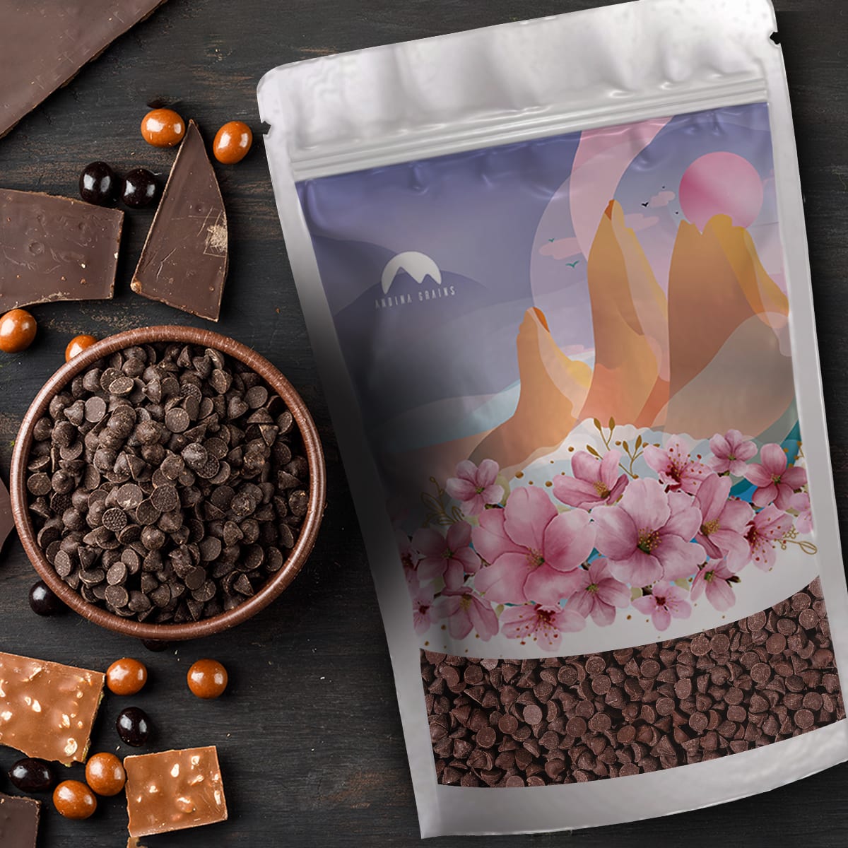 Chips de Chocolate 56% Cacao Sin Azucar6