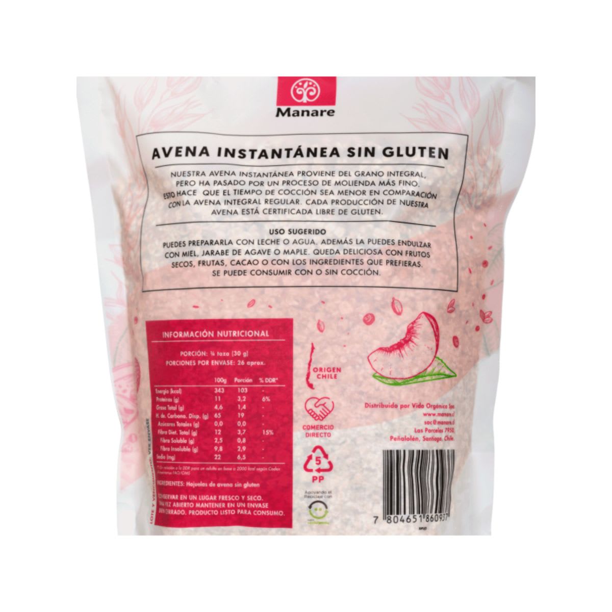 Manare Avena Instantanea Sin Gluten2