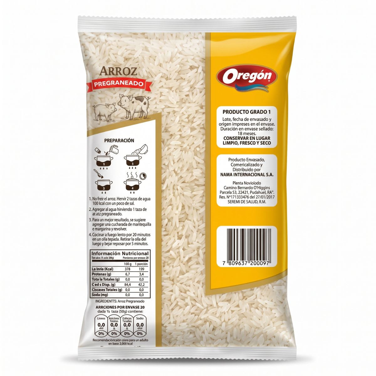 Oregon Arroz Pregraneado Grado 12