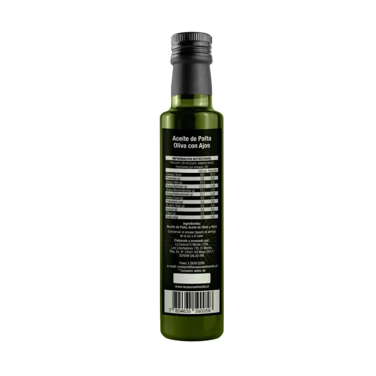 La Casona El Monte Aceite de Palta y Oliva con Ajo Frito2