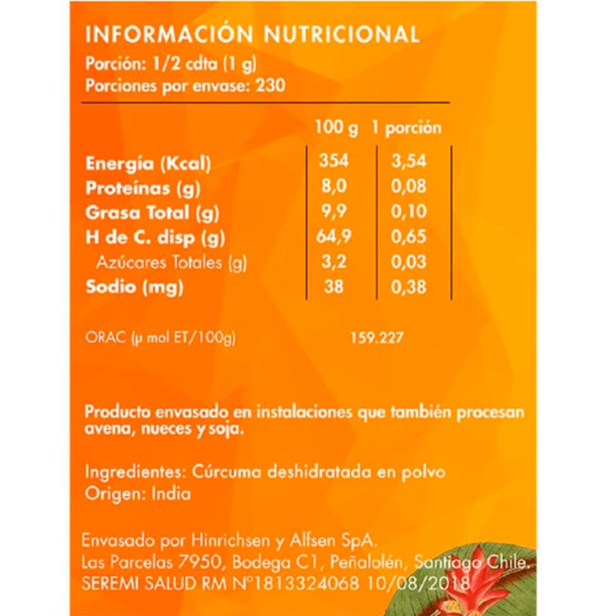 Brota Curcuma Organica en Polvo Revival2