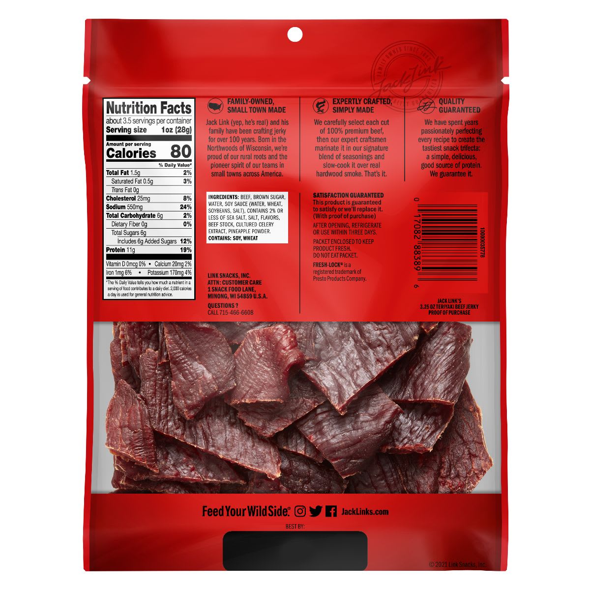 Jack Links Beef Jerky Teriyaki 25 g2