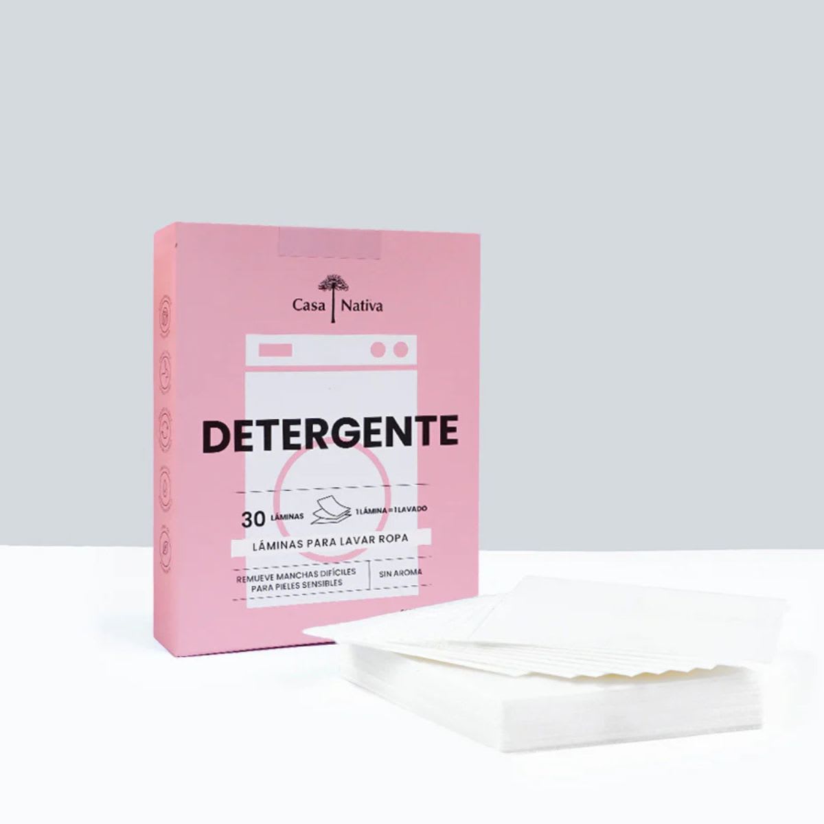 Casa Nativa Detergente en Laminas Sin Aroma Piel Sensible2