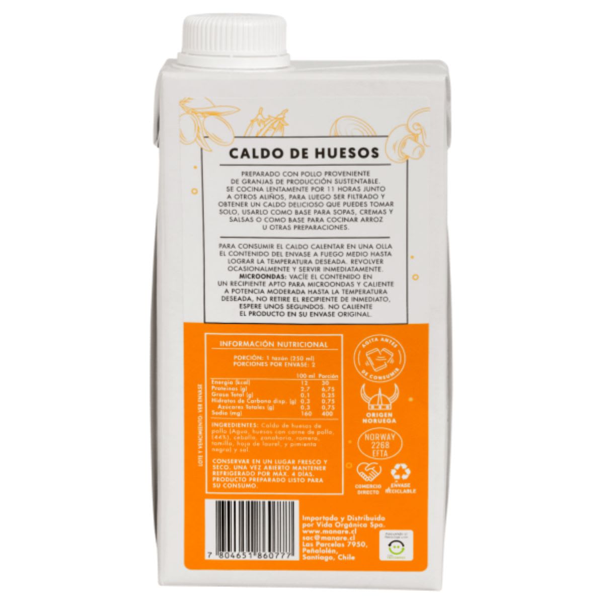 Caldo de Huesos Pollo 500 mL2