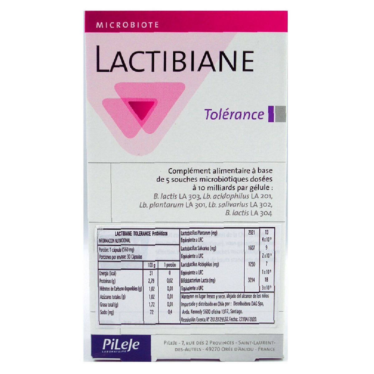 Lactibiane Tolerance 10 mil millones UFC 30 caps2