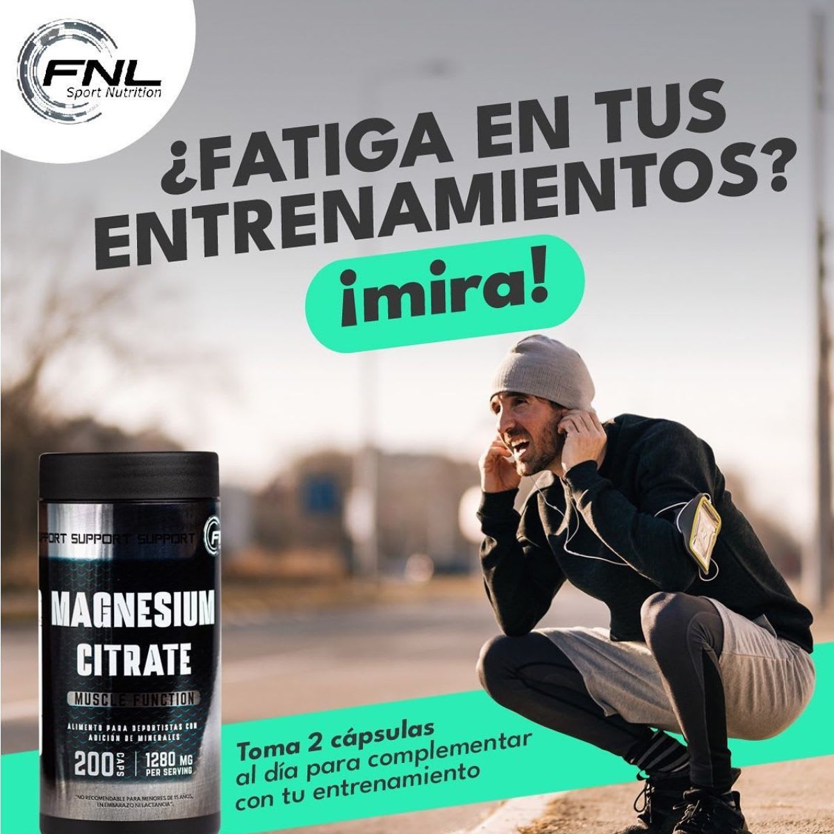 FNL Citrato de Magnesio 1280 mg 200 capsulas2