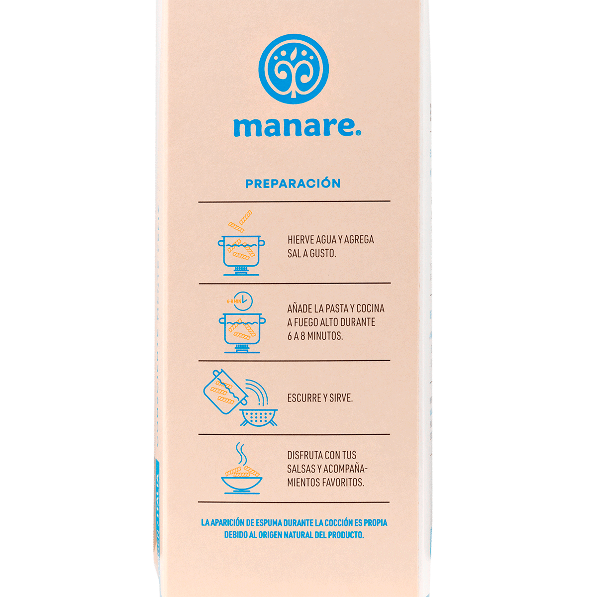 Espirales de Garbanzos Organicos Manare 250 g3