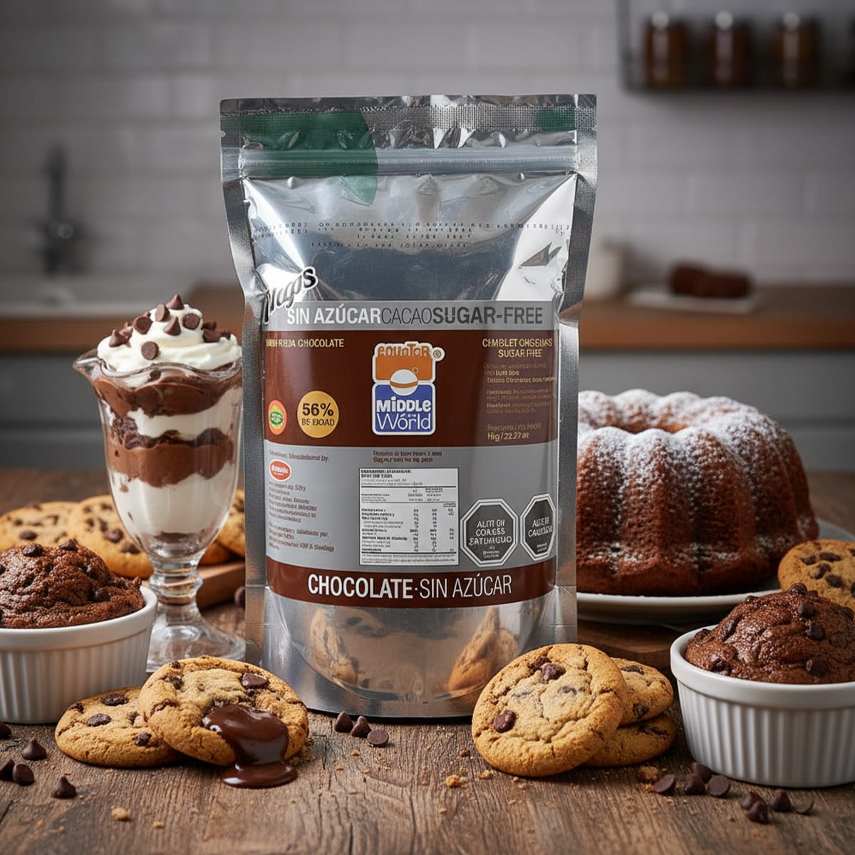 Chips de Chocolate 56% Cacao Sin Azucar8