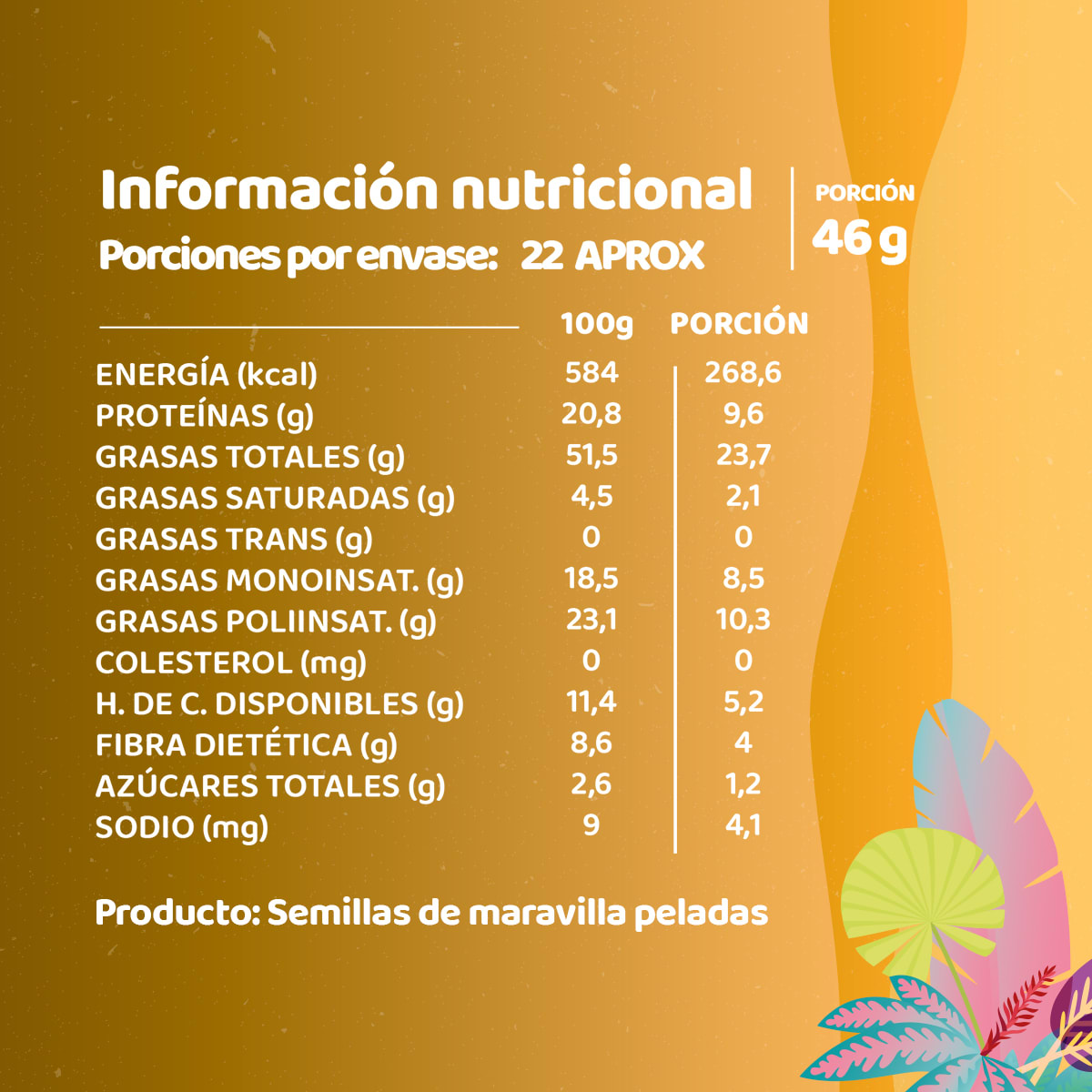 Semillas de Chia + Linaza + Zapallo + Maravilla 4 x 1 Kg2