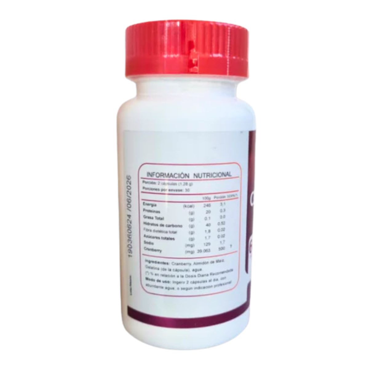 FNL Cranberry 500 mg 60 capsulas2