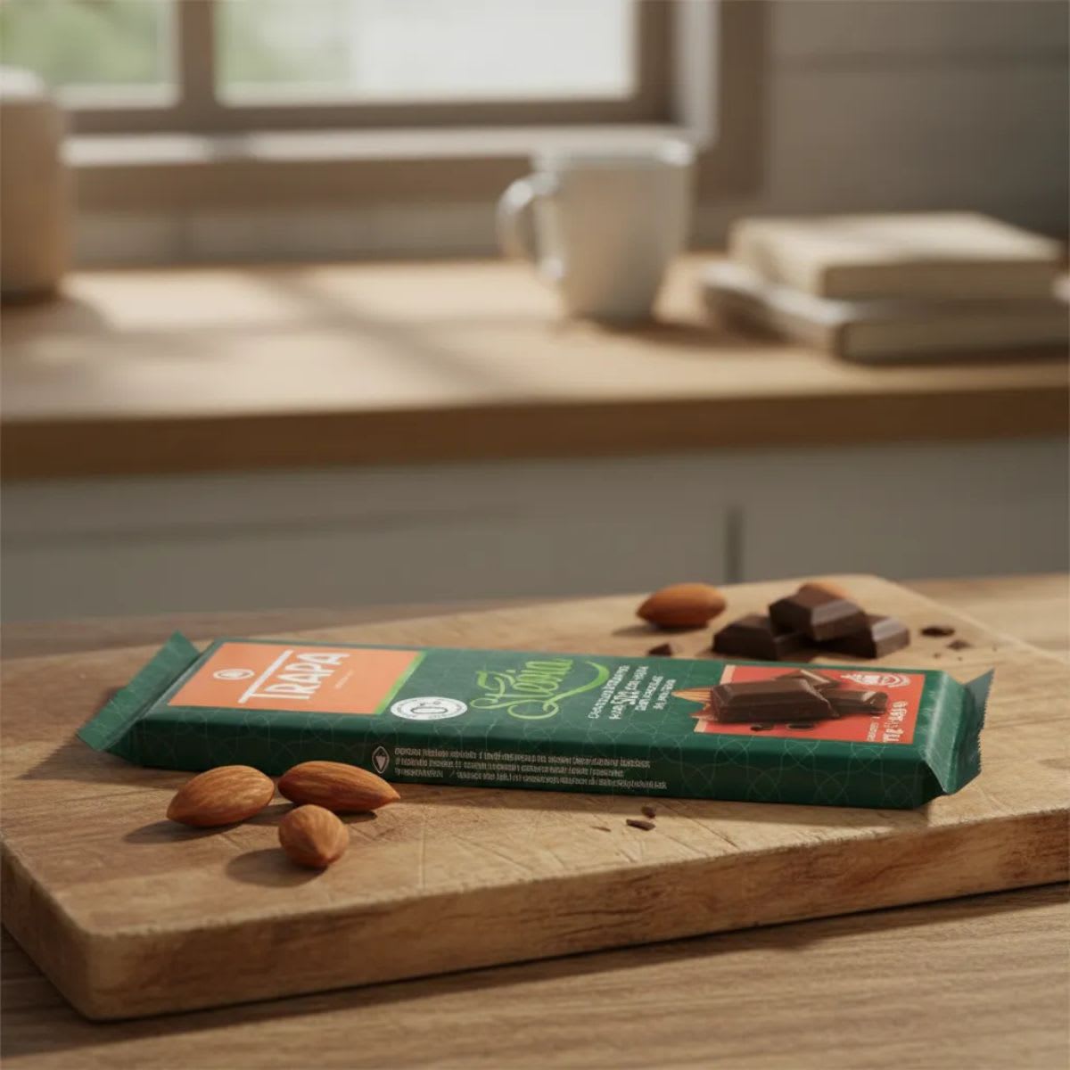 Trapa Chocolate Negro 50% Cacao con Stevia Sin Azucar Sin Gluten2