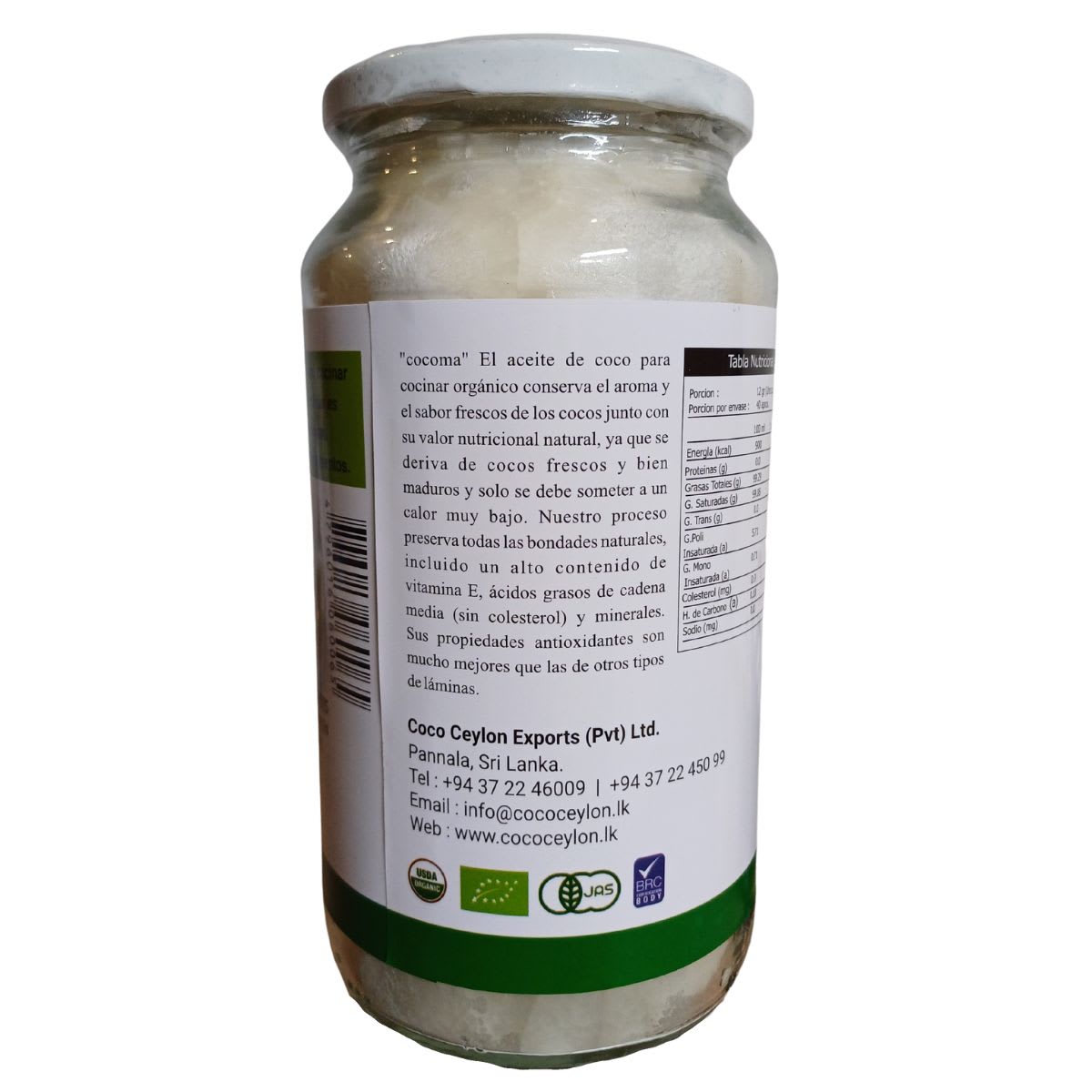 Cocoma Aceite de Coco Organico Extra Virgen3