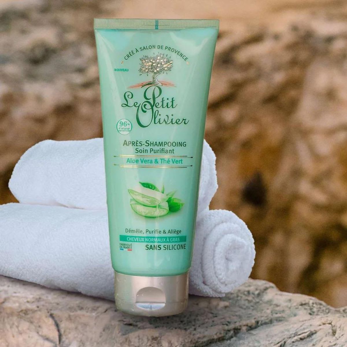 Le Petit Olivier Acondicionador Cabello Normal a Graso Aloe Vera y Te Verde2