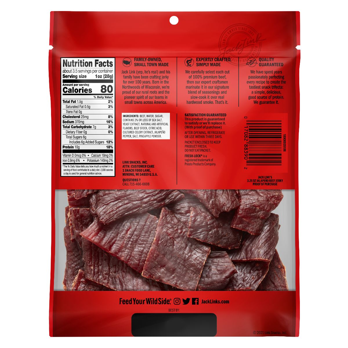 Jack Links Beef Jerky Jalapeños 25 g2