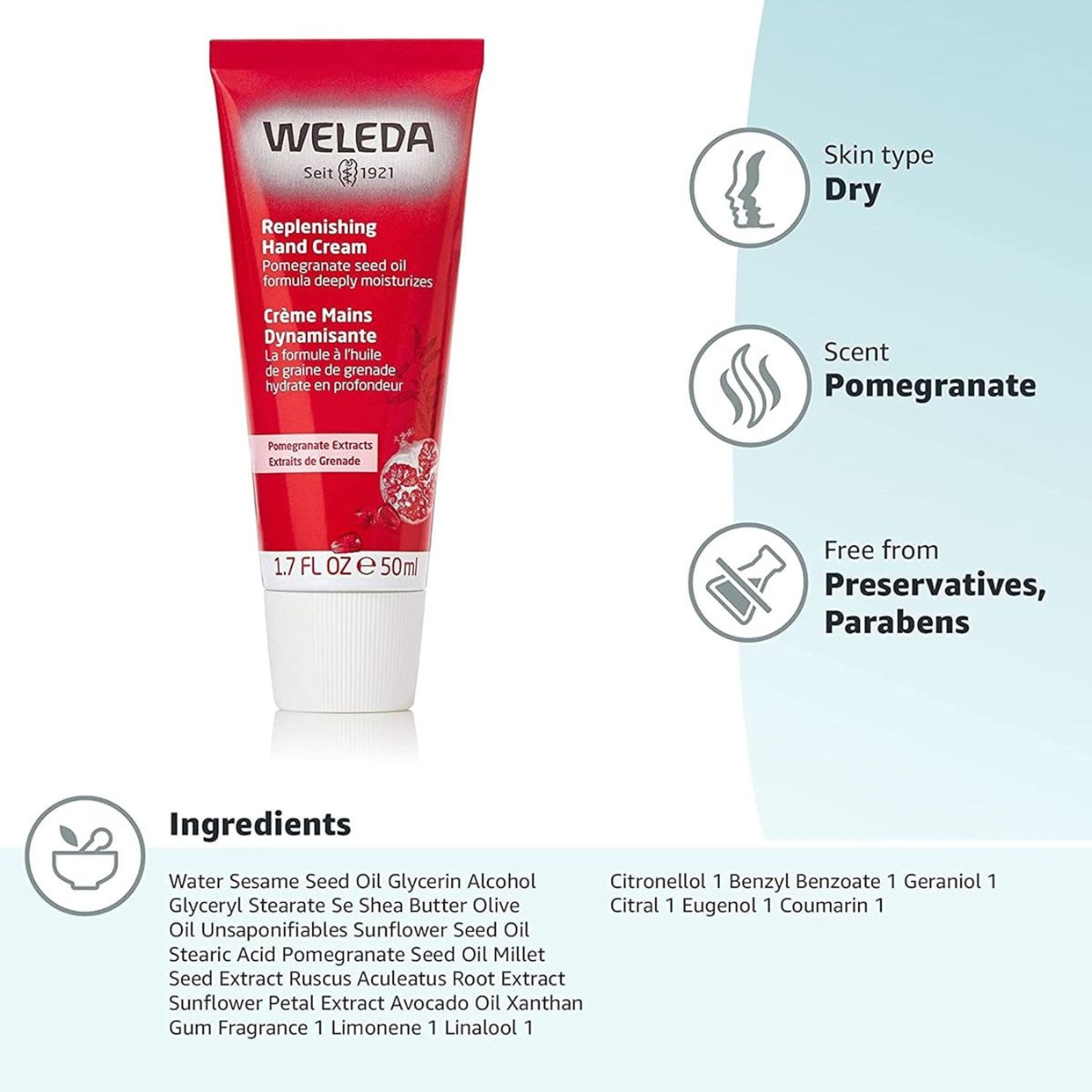 Weleda Crema de Manos Regeneradora de Granada2