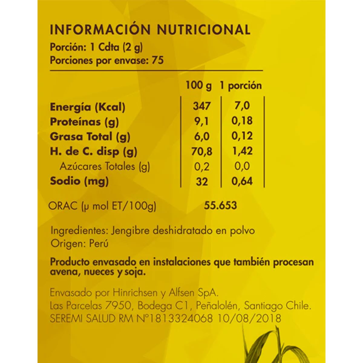 Brota Jengibre Organico en Polvo Defense2