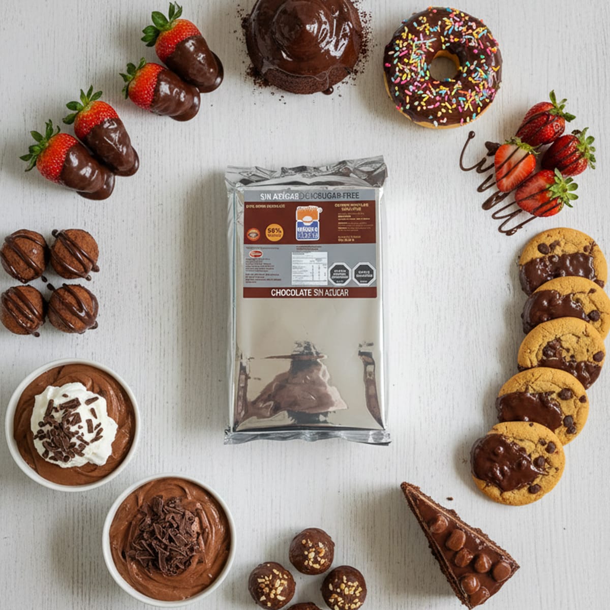 Cobertura de Chocolate Sin Azucar 56% Cacao2