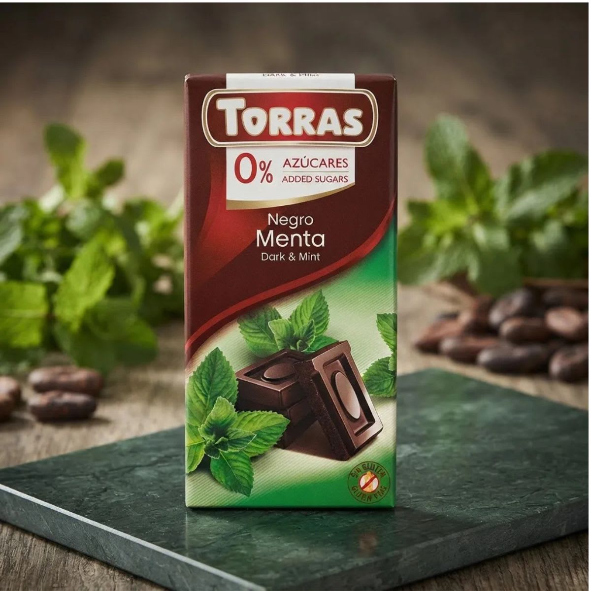 Torras Chocolate Negro con Menta 52% Cacao Sin Azúcar2