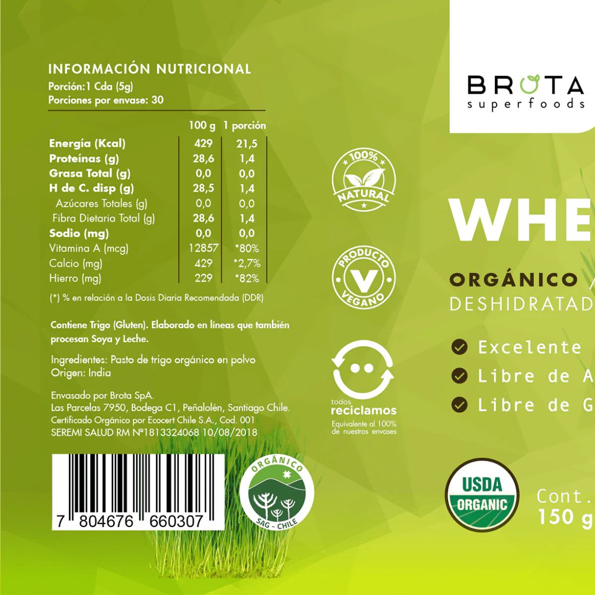 Brota Wheatgrass Organico Cleanse2