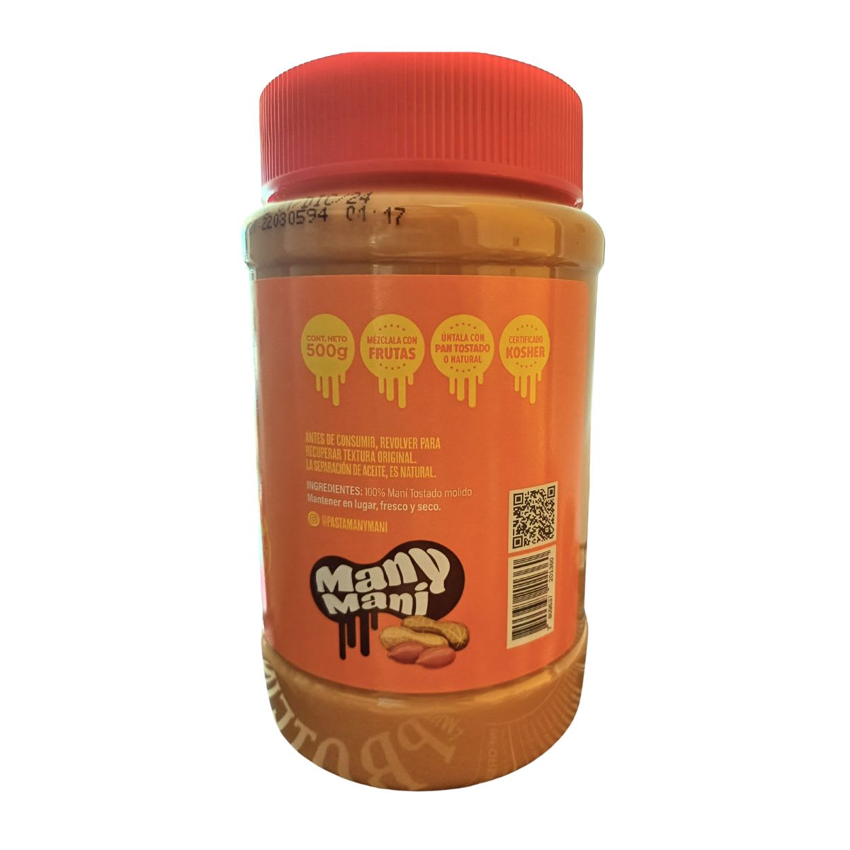 Mantequilla de Mani Natural 500 g1