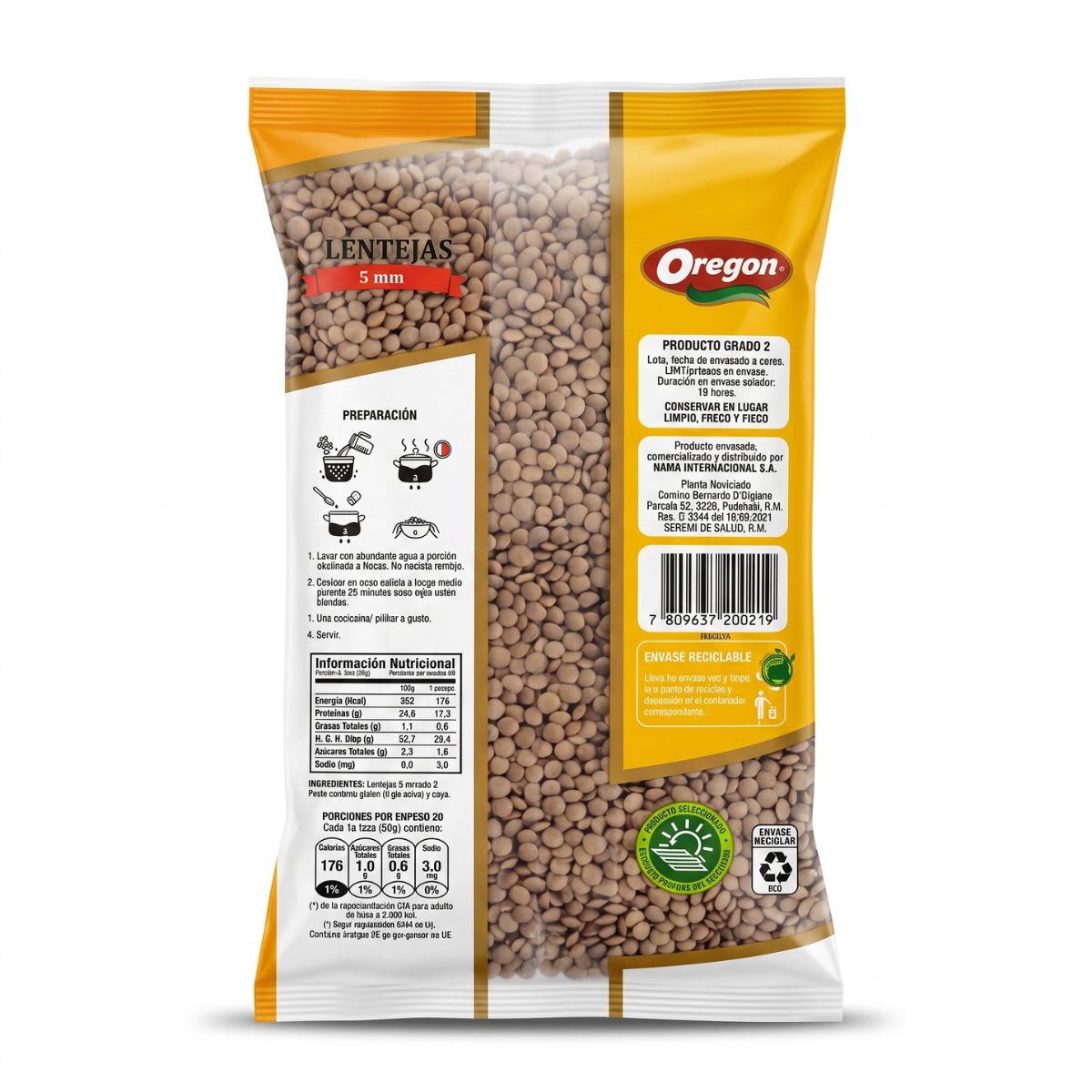 Oregon Lentejas 5mm Manga 10 X 1 Kg3