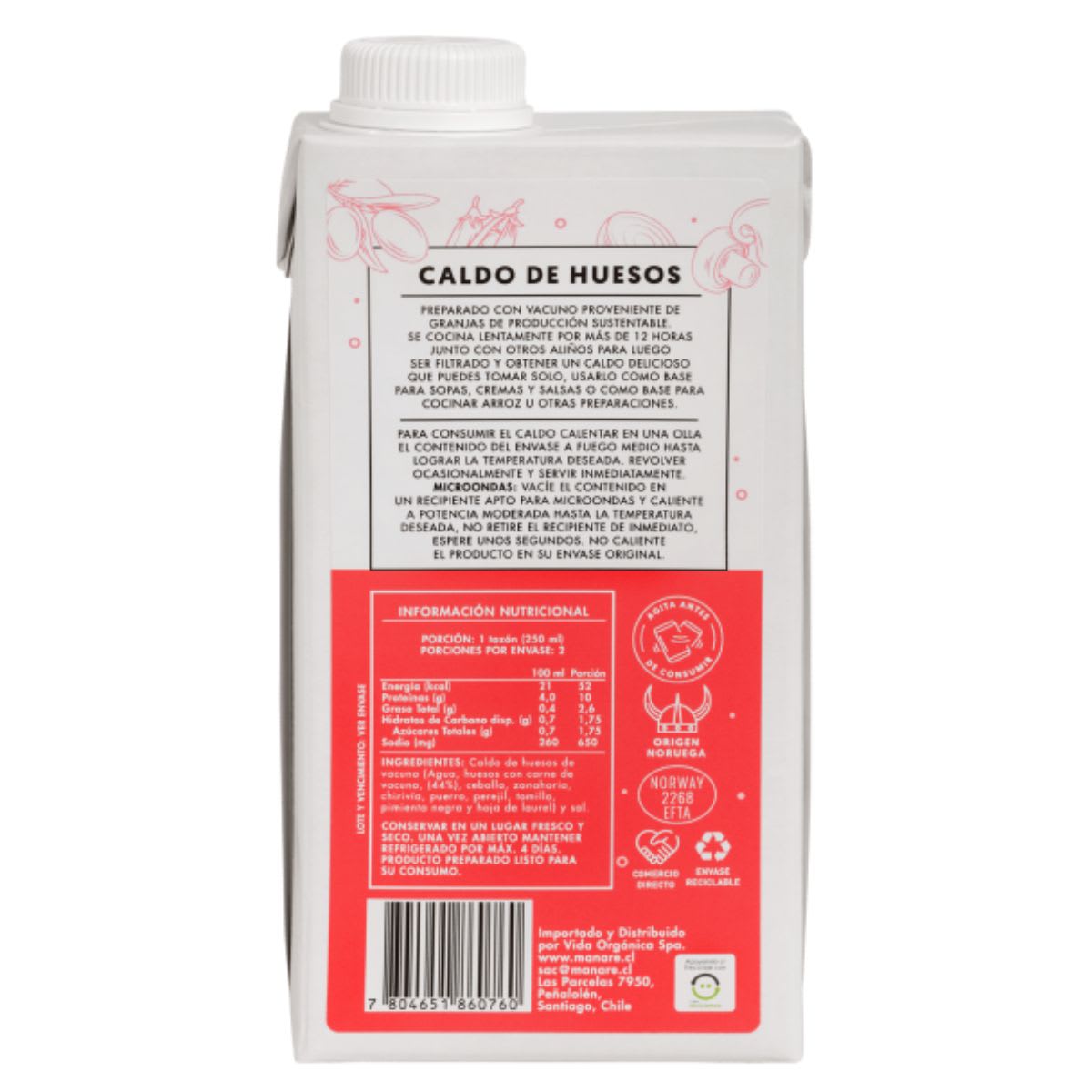 Caldo de Huesos Vacuno 500 mL2