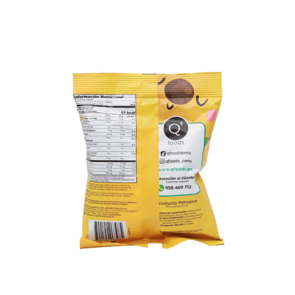 Baby Q Foods Crunchies Sabor Lucuma 25g2