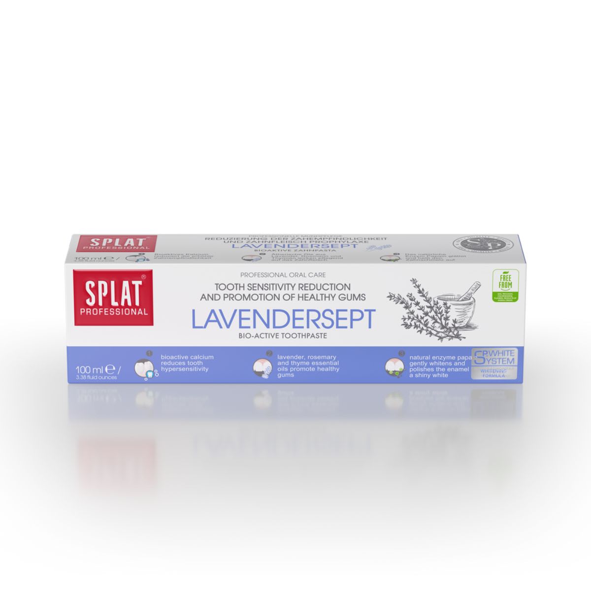 Splat Pasta Dental Sin Fluor Lavenderspt Encías sanas y disminución de la sensibilidad2