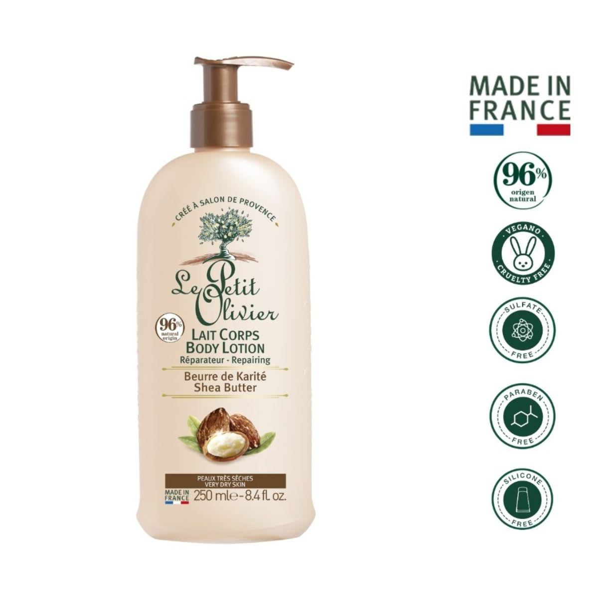 Le Petit Olivier Locion Corporal Con Manteca de Karite Hidratacion Por 24hrs2