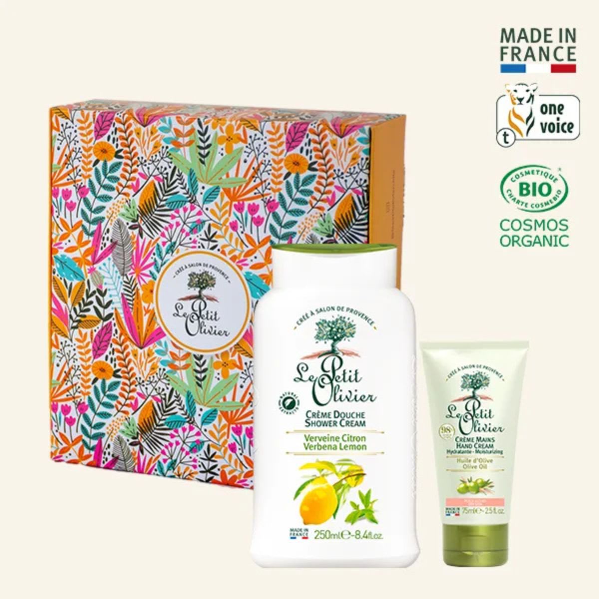 Le Petit Olivier Set Crema de Manos Oliva y Crema de Ducha Verbena Limon2