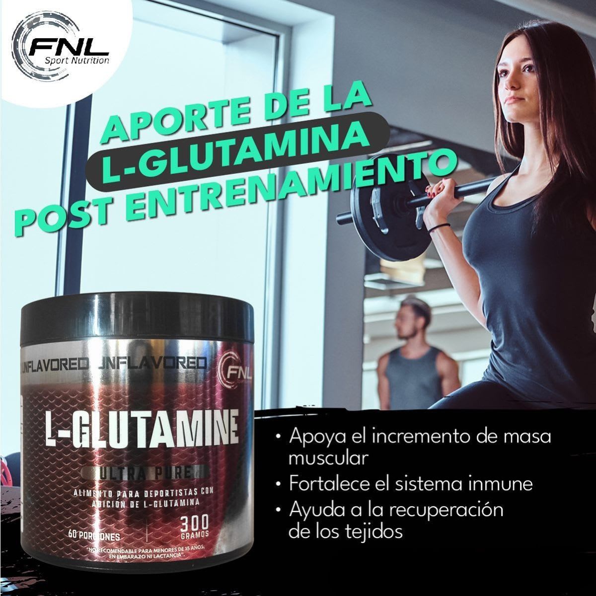 FNL L-Glutamina Ultra Pura 300 g2