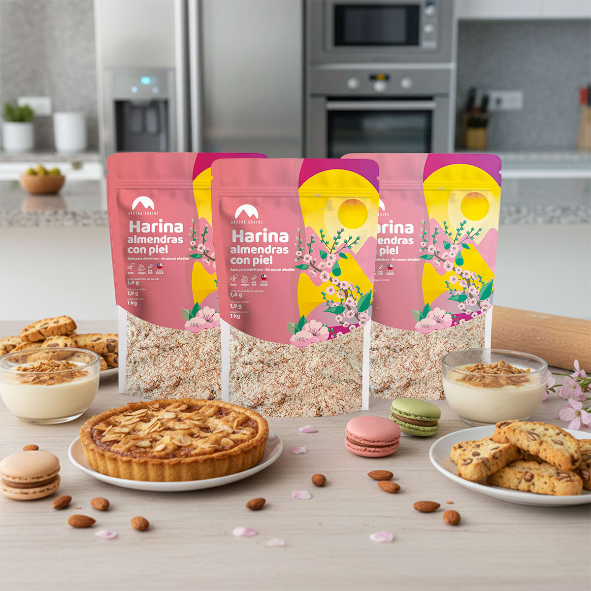 3-Pack Harina de Almendras con Piel 3 x 1 Kg6