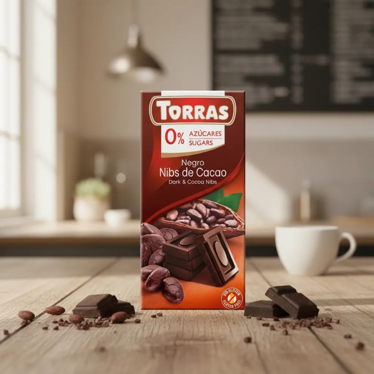 Torras Chocolate Negro con Nibs de Cacao 52% Cacao Sin Azúcar2